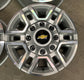 Four (4) 2020-2025 Chevy Silverado HD2500 Factory 17 Wheels OEM Rims 23377040