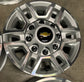 2020-2026 Chevrolet Silverado 2500HD OEM 17" Wheels Machined Silver Wheel Rim Set of 4 | 84742721 | 5948