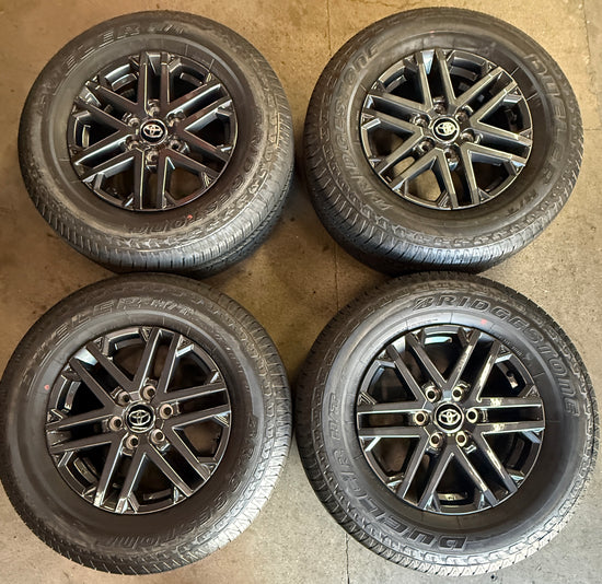 2025 Toyota Tundra Factory 18 Wheels Tires OEM Rims BDS 265/70/18 Take Offs Dark Gray