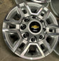 2020-2026 Chevrolet Silverado 2500HD OEM 17" Wheels Machined Silver Wheel Rim Set of 4 | 84742721 | 5948