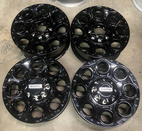 Sold Four 2025 Ford F250 F350 TREMOR Factory 20 Wheels OEM Rims Black 10484