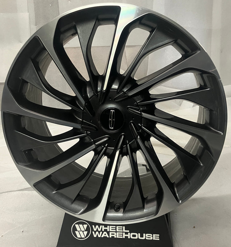 2020-2026 Lincoln Aviator Factory 22" OEM Machined Charcoal Wheel Rim | LC5C-1007-G1E | 10241A
