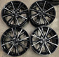 Four 2025 Mazda MX-5 Miata Factory 17 Wheels OEM Black Rims 4x100