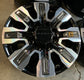 Four 2025 GMC Sierra Denali Ultimate HD2500 Factory 20" Wheels OEM 84830459 Chrome Inserts