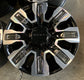 Four 2025 GMC Sierra Denali Ultimate HD2500 Factory 20" Wheels OEM 84830459 Chrome Inserts