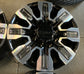 Four 2025 GMC Sierra Denali Ultimate HD2500 Factory 20" Wheels OEM 84830459 Chrome Inserts