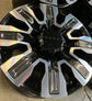 Sold Four 2025 GMC Sierra Denali Ultimate HD2500 Factory 20" Wheels OEM 84830459 Black & Chrome