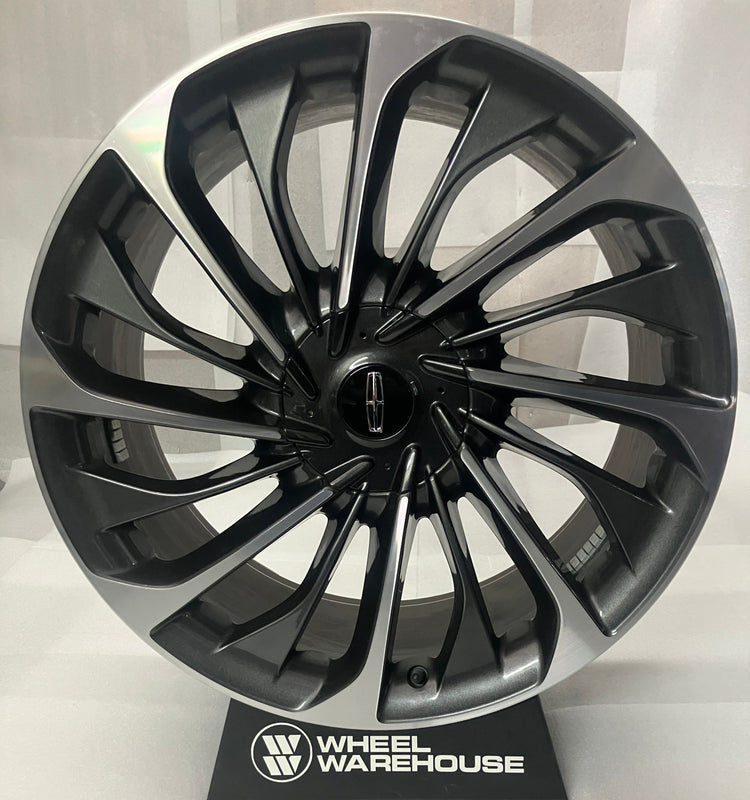 2020-2026 Lincoln Aviator OEM 22" Machined Face Charcoal Wheel Rim | LC5C-1007-G1E | 10241A
