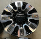 Sold Four 2025 GMC Sierra Denali Ultimate HD2500 Factory 20" Wheels OEM 84830459 Black & Chrome