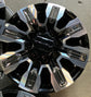Sold Four 2025 GMC Sierra Denali Ultimate HD2500 Factory 20" Wheels OEM 84830459 Black & Chrome