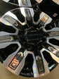 Sold Four 2025 GMC Sierra Denali Ultimate HD2500 Factory 20" Wheels OEM 84830459 Black & Chrome