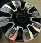 Sold Four 2025 GMC Sierra Denali Ultimate HD2500 Factory 20" Wheels OEM 84830459 Black & Chrome