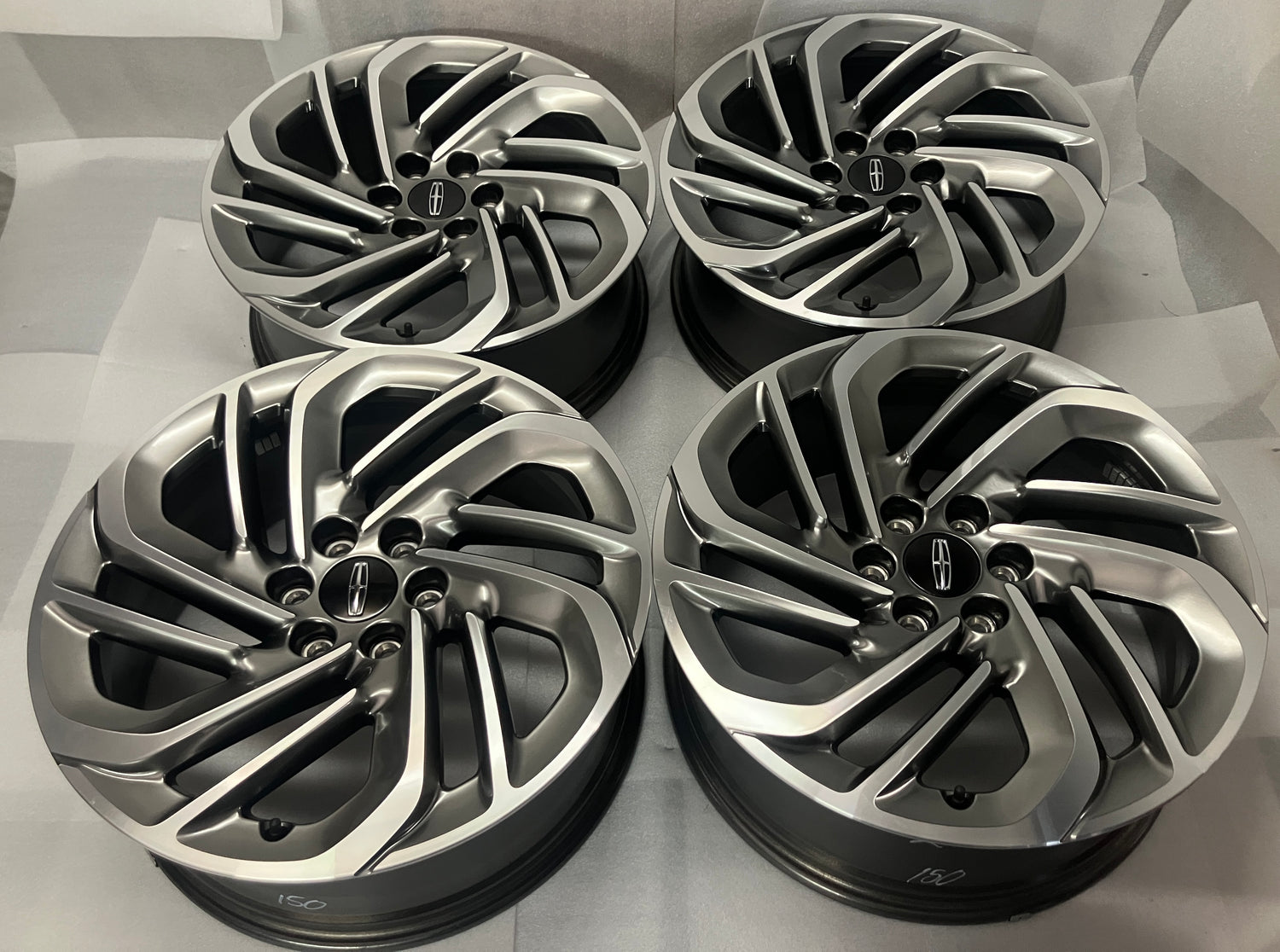 2024-2026 Lincoln Navigator OEM 22" Machined Gray Wheel Rim Set of 4 | SL74-1007-TB | 10664
