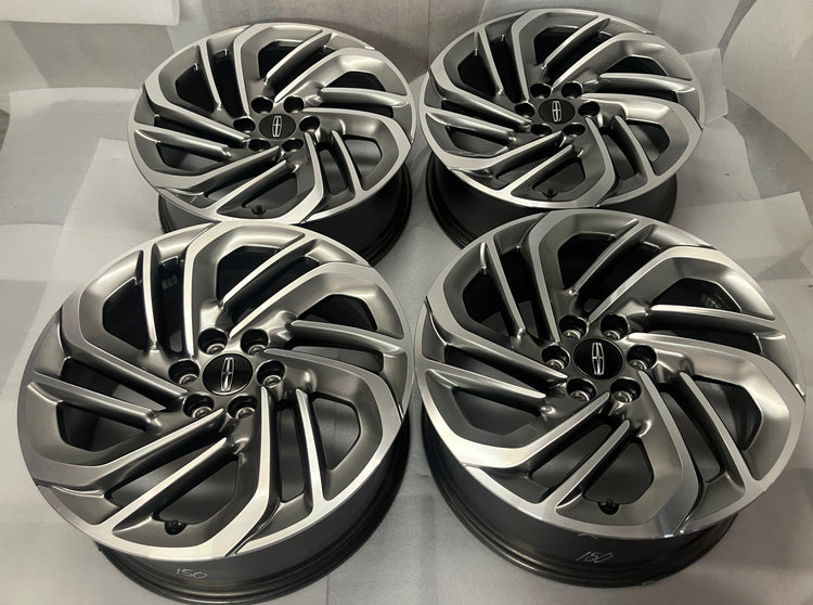 2024-2026 Lincoln Navigator OEM 22" Machined Gray Wheel Rim Set of 4 | SL74-1007-TB | 10664
