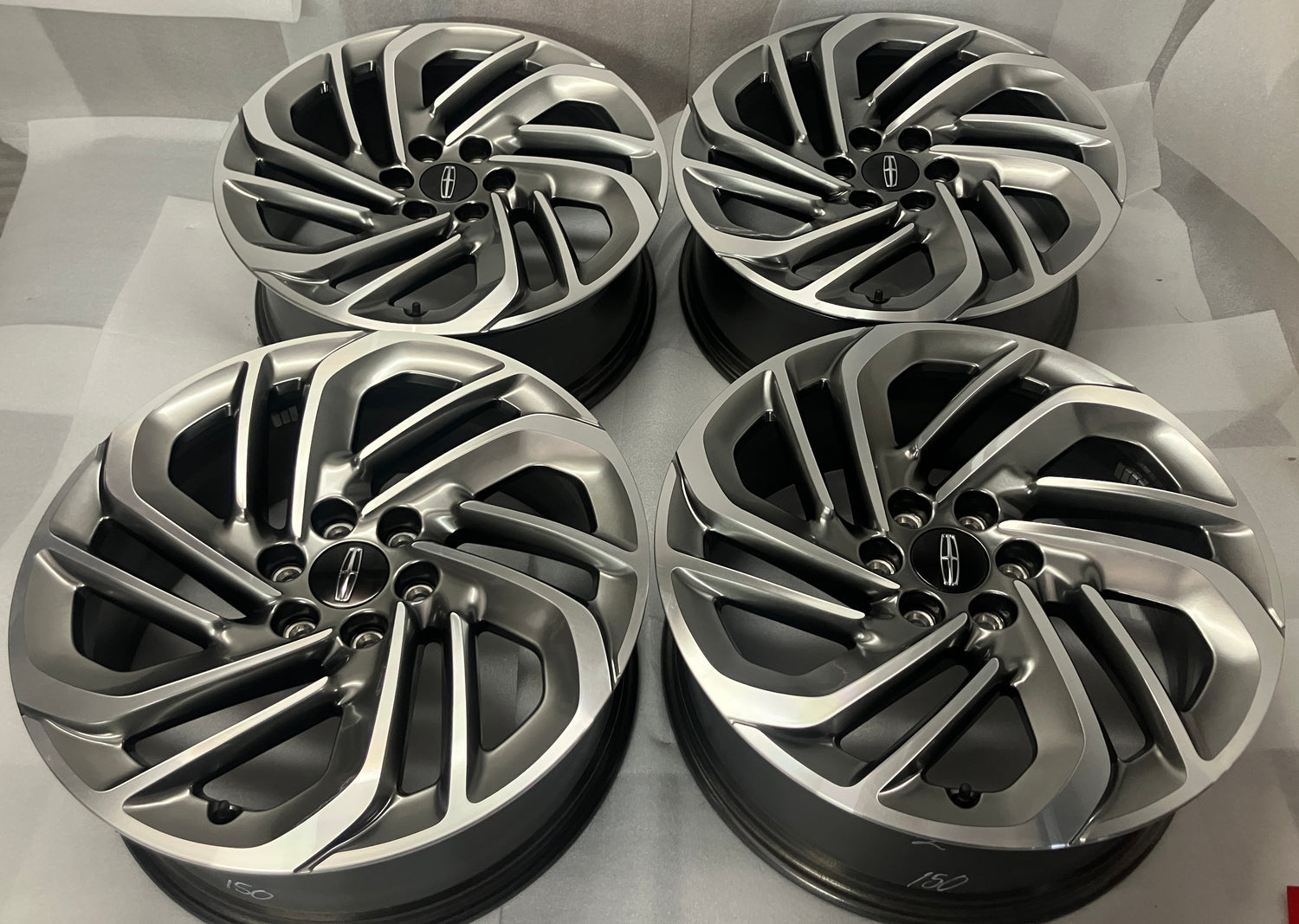 2024-2026 Lincoln Navigator OEM 22" Machined Gray Wheel Rim Set of 4 | SL74-1007-TB | 10664
