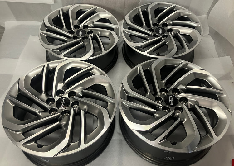 2024-2026 Lincoln Navigator OEM 22" Machined Gray Wheel Rim Set of 4 | SL74-1007-TB | 10664
