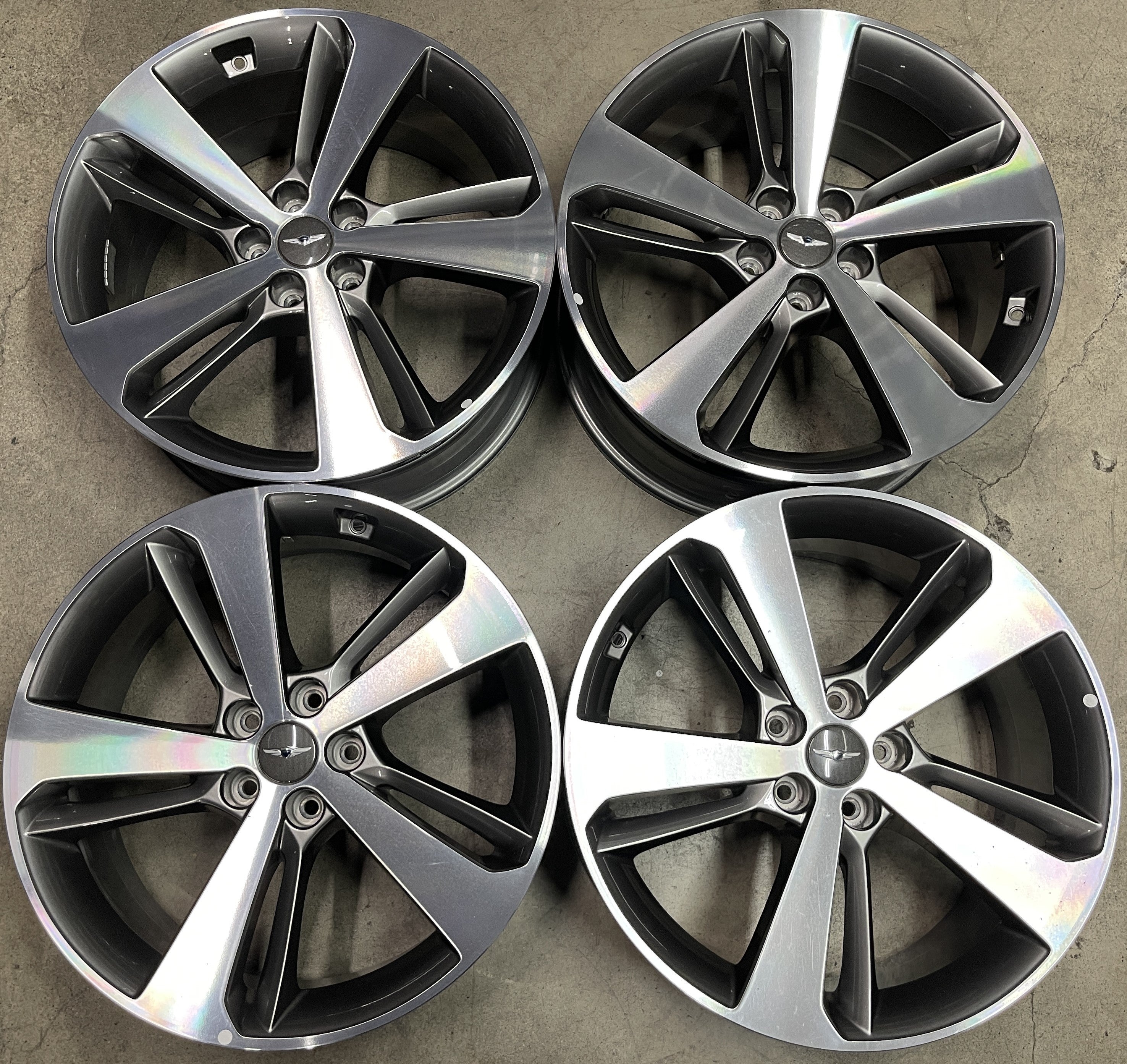 FOUR 2023 GENESIS GV80 FACTORY 20 WHEELS RIMS OEM 52910T6100 – scwoem