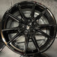 Four 2025 Ford Mustang GT Factory 19 Wheels Rims OEM PR3C1007CA Gloss Black