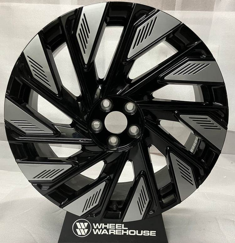 2024-2026 Lincoln Nautilus OEM 22 Inch Black Silver Wheel Rim Take-Off

