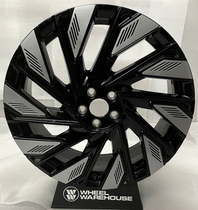 2024-2026 Lincoln Nautilus OEM 22 Inch Black Silver Wheel Rim Take-Off
