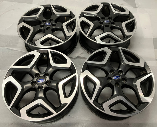SoCal Wheels - 2018-2020 Subaru Crosstrek 18 Inch OEM Machine Black Wheel Set of 4 OEM Original