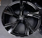 Four 2021-2023 Audi RS6 Avant Sport Factory 22 Wheels OEM Rims 4K0601025 Gloss Black
