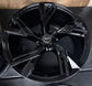 Four 2021-2023 Audi RS6 Avant Sport Factory 22 Wheels OEM Rims 4K0601025 Gloss Black