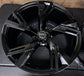 Four 2021-2023 Audi RS6 Avant Sport Factory 22 Wheels OEM Rims 4K0601025 Gloss Black