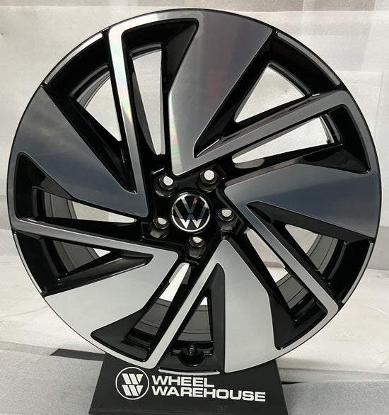 2024-2026 Volkswagen Atlas Factory 20" Black Machined Wheel Single OEM Original | 3QF601025AC 95720 70115

