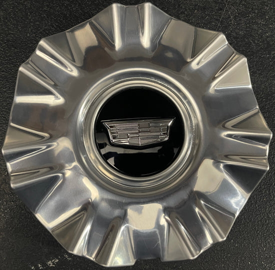 One 2021-2024 Cadillac Escalade Platinum 22" Factory Wheel OEM Polished Center Cap 84460122