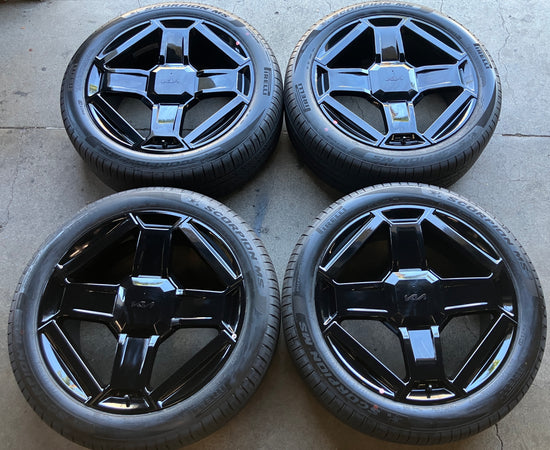 2025-2027 Kia Telluride X-Line OEM 21" Gloss Black Wheel/Rim Tire Set of 4 | 52910-P8300