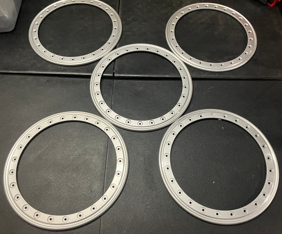 5x Forged Aluminum Bead lock Rings Jeep Rubicon 392 XR JL JK 17" Wheels NO BOLTS