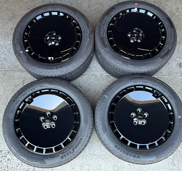 SoCal Wheels - 2022-2026 Ford Maverick Bronco Sport OEM 19" Gloss Black Wheel Rim Tire Set of 4 Take-Off | SZ6-1007-AB 10682
