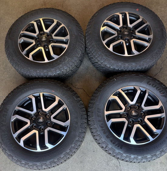 2019-2025 Ford Ranger OEM 18" Machined Face Black Wheel/Rim Tire Set of 4 Take-Off — N1WC1007F4A 10590