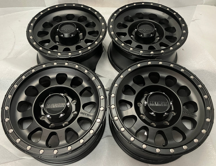 Dodge Ram and older GM trucks Method 315 17x8.5 matte black wheel rim set of 4, 8x165.1, ET-0, part DX0710 1785
