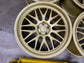 Four 2022-2026 Lotus Emira 20" Wheels Gold Titan 7 TM20 Forged Take Offs 20x9 20x11