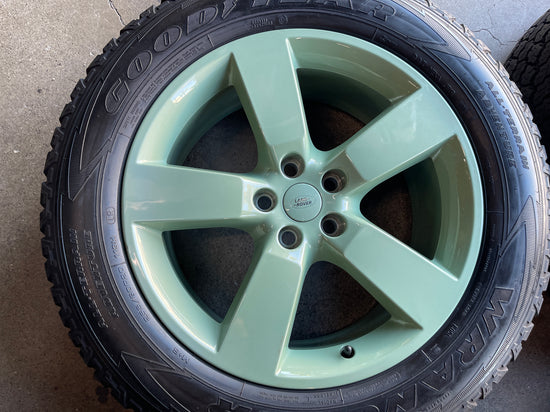 Sold Five Used 2023 Land Rover Defender Factory 20 Wheels Tires Rims OEM Green Goodyear AT