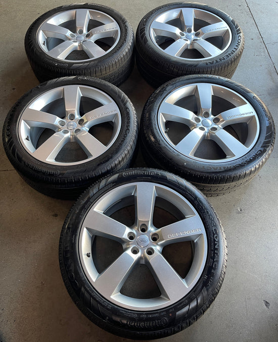 Five 2025 Land Rover Defender Factory 22 Wheels Tires Rims 5098 OEM L8BM1007AC