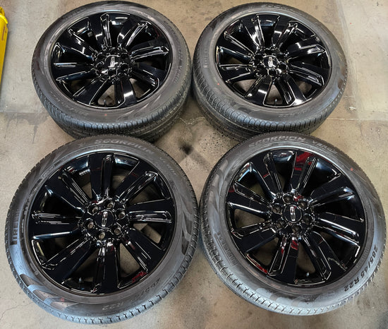 2024 Lincoln Navigator Black Label Factory 22 Wheels Tires OEM 10496 Rims F150 Black