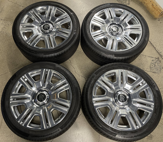 Rolls Royce Cullinan Factory 22 Wheels Tires TPMS OEM Rims 688470838714 688470838715