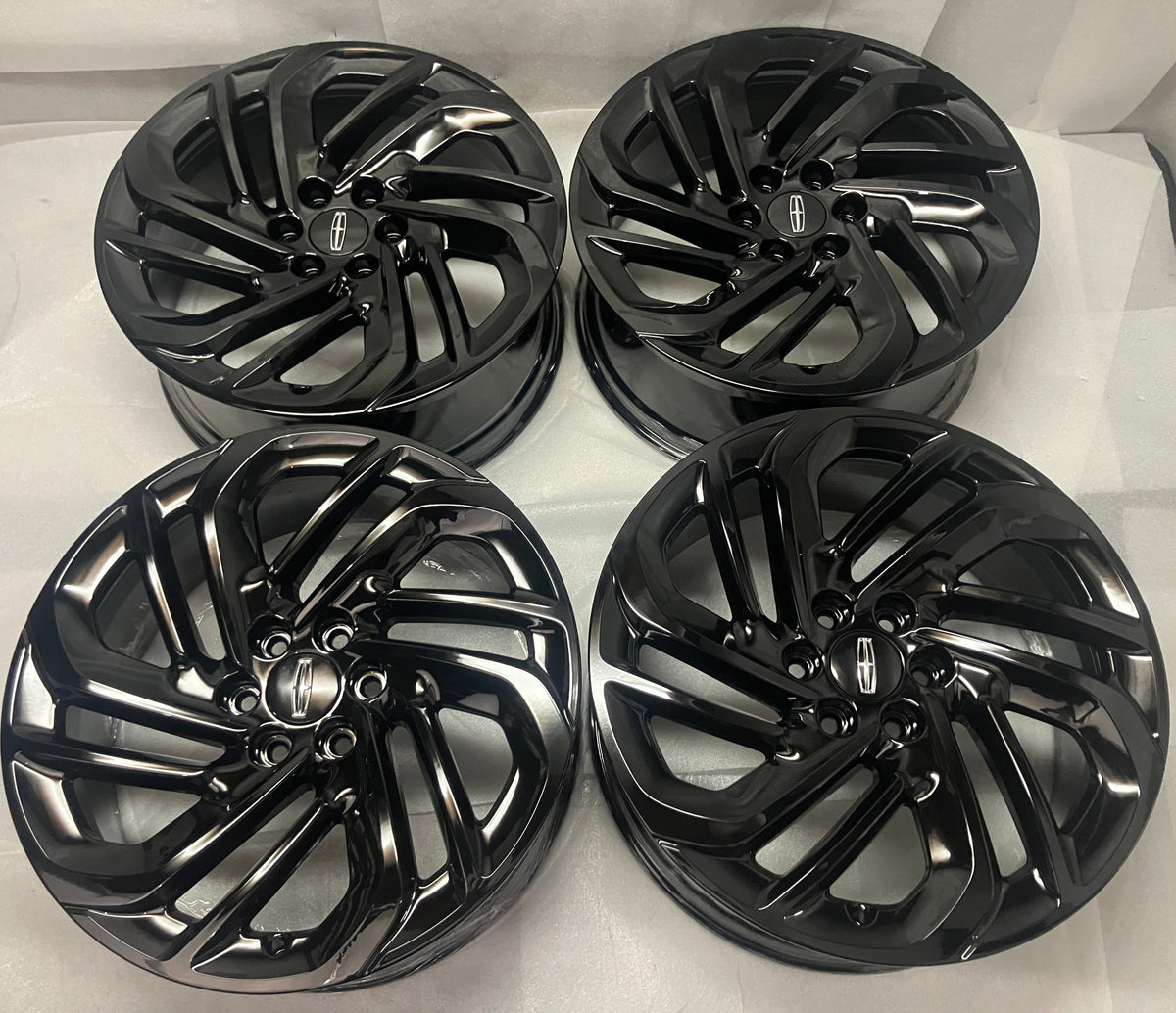 2024-2026 Lincoln Navigator OEM 22-inch Gloss Black Powder Coat Wheel Rim Set of 4, 22x9 6x135, Wheel Rim SL74-1007-TB, Interchange 10664
