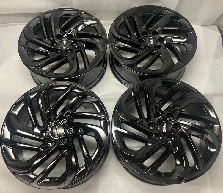 2024-2026 Lincoln Navigator OEM 22-inch Gloss Black Powder Coat Wheel Rim Set of 4, 22x9 6x135, Wheel Rim SL74-1007-TB, Interchange 10664
