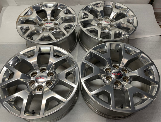 Four 2019 GMC Yukon Denali Sierra 1500 Factory 20" Wheels OEM 5698 Rims Polished