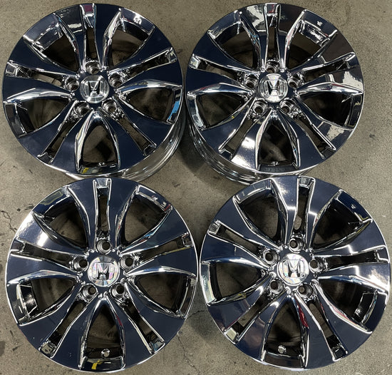 Sold Four 2015 Honda Accord Factory 16 Wheels Rims OEM 64046 Bright Chrome PVD