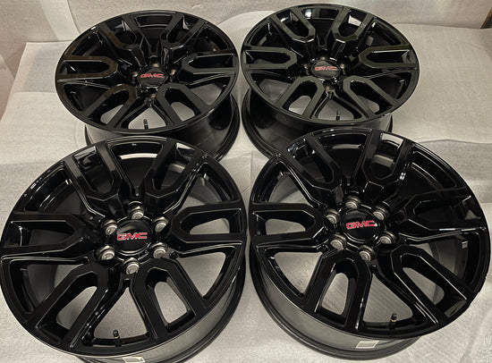 2026 GMC Sierra Yukon AT4 Elevation Factory 20 Wheels 5914 OEM Rims Silverado Black