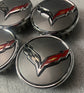 Sold Set of 4 2020-2025 Chevrolet Corvette C8 Gray Center Caps 9595010