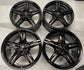 2024 2025 2026 Chevy Corvette C8 OEM Gloss Black 19 20 Wheel Rim Set of 4 84978126 84978127