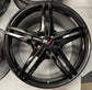 2024 2025 2026 Chevy Corvette C8 OEM Gloss Black 19" 20" Wheel Rim Set of 4 | 84978126 84978127 94027 94028