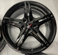 2024 2025 2026 Chevy Corvette C8 OEM Gloss Black 19" 20" Wheel Rim Set of 4 | 84978126 84978127 94027 94028