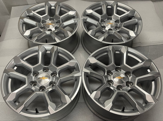 Sold Four 2025 Chevy Silverado Tahoe Factory 18 Wheels Rims OEM 14091 Suburban 84775274